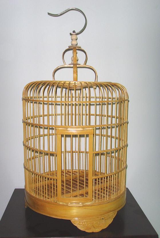 鳥籠　中国　竹製